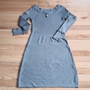 WHBM gray sweater dress